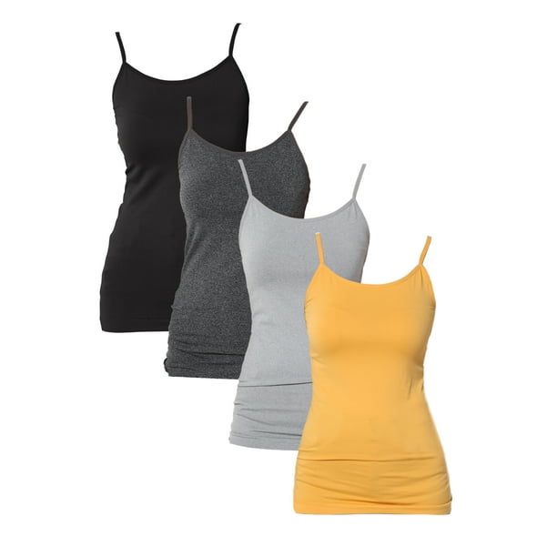 Essentials Womens 4-Pack Slim-Fit Camisole